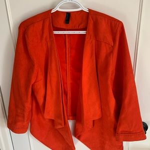 Vera Moda size 40 /L/XL Suede Blazer burnt orange colour